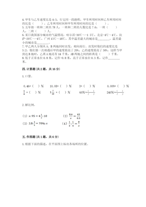 六年级下册数学期末测试卷附参考答案【精练】.docx