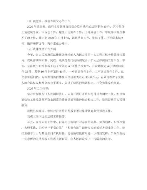 精编之司法年度工作总结范文.docx