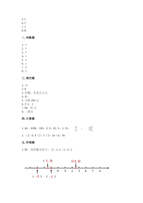 六年级下册数学期末测试卷附参考答案【典型题】.docx