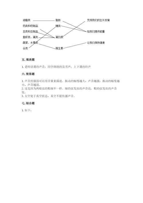 教科版四年级上册科学期末测试卷（全优）word版.docx