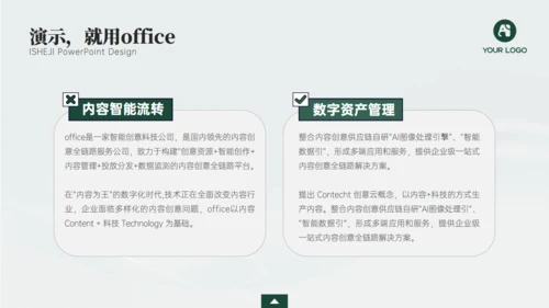 深绿色电力年度工作汇报商务通用ppt模板