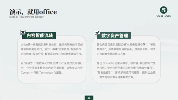 深绿色电力年度工作汇报商务通用ppt模板