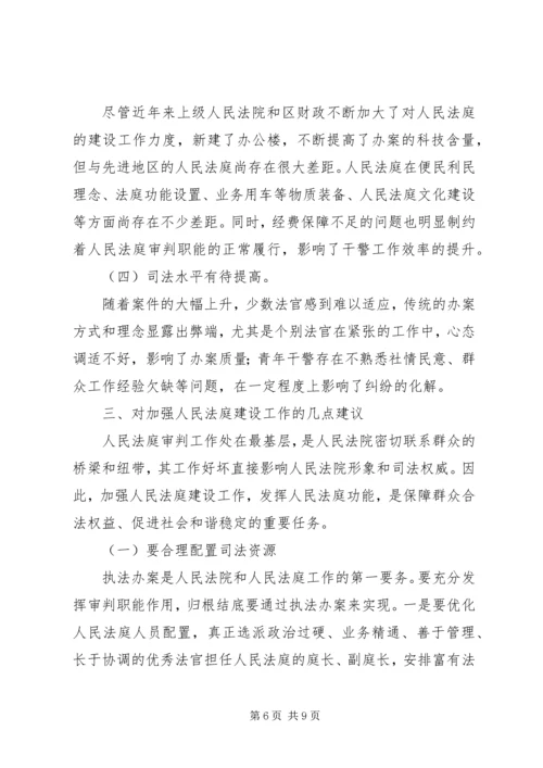 人民法院法庭建设工作情况调研报告.docx