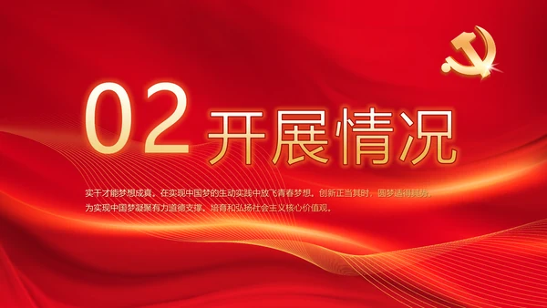 红色党支部党员代表大会工作总结PPT
