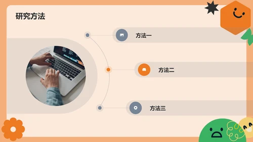 橙色扁平毕业答辩通用PPT