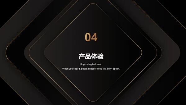 黑金奢华简约企业发布会PPT