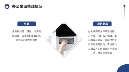 蓝色水彩简约商务物业6S管理培训PPT课件