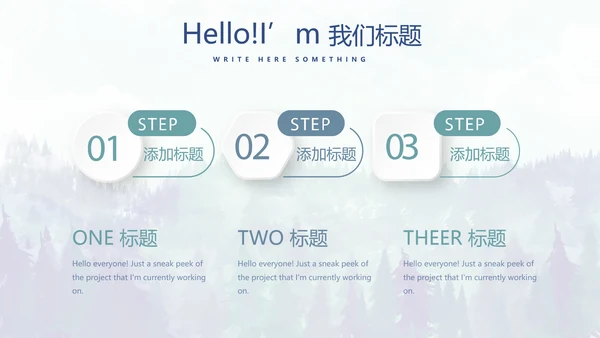 手绘保护森林资源主题班会动态PPT