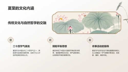 绿色复古风夏至礼赞：跨越千年的节气智慧与生活仪式PPT模板