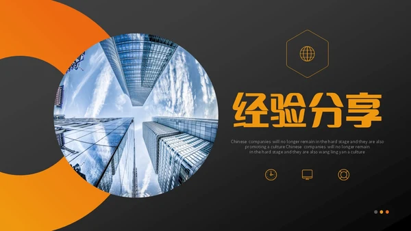 橙黑色实拍商务风项目复盘报告工作汇报PPT工作总结