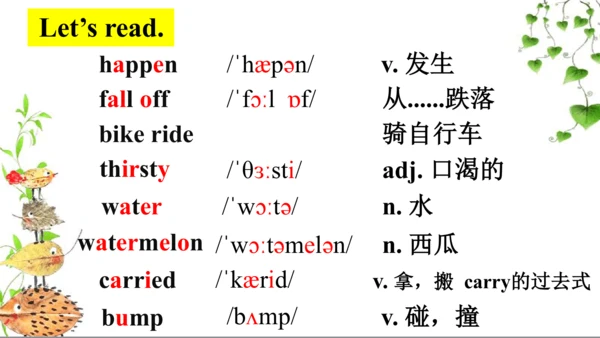 Module 9 Unit 2 I bumped my head.  课件(共34张PPT)