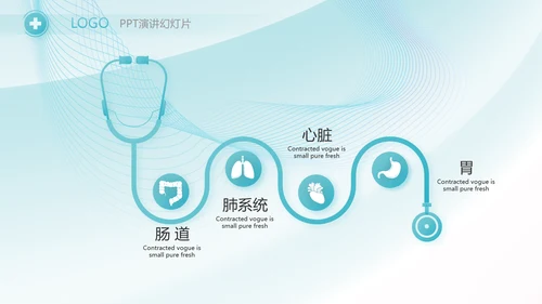 蓝色大气急诊科工作总结汇报动态PPT模板