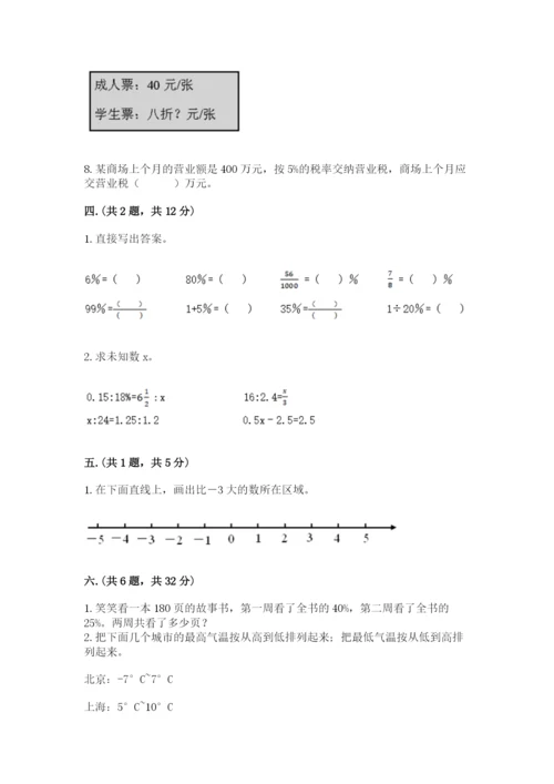 苏教版数学小升初模拟试卷附参考答案（突破训练）.docx