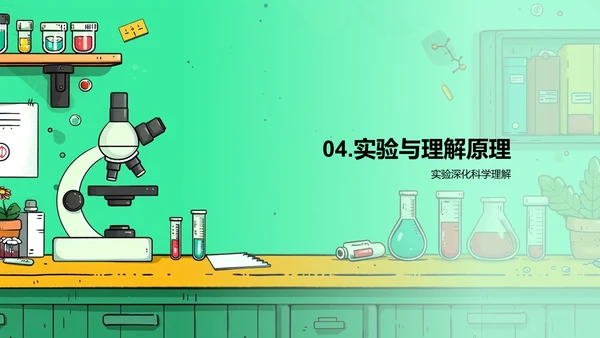 科学实验解析PPT模板