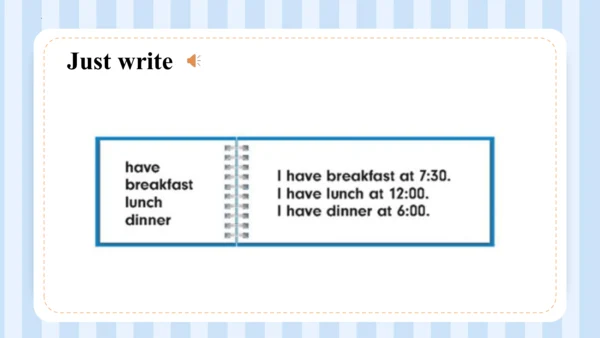 Unit 1 I go to school at 8:00. Lesson 1 - Lesson 2