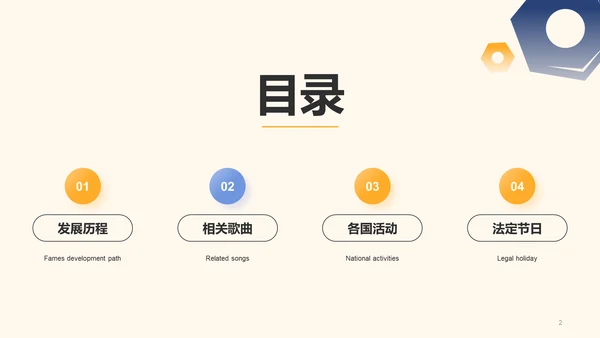 黄色插画五一劳动节科普介绍PPT