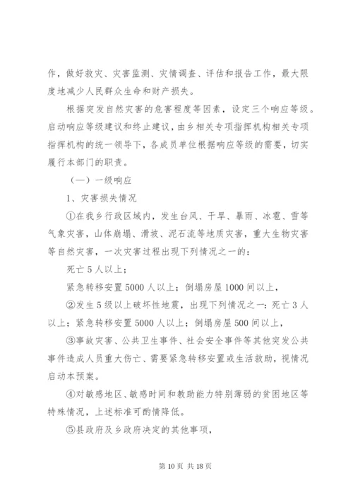 乡镇自然灾害救助应急预案 (4).docx