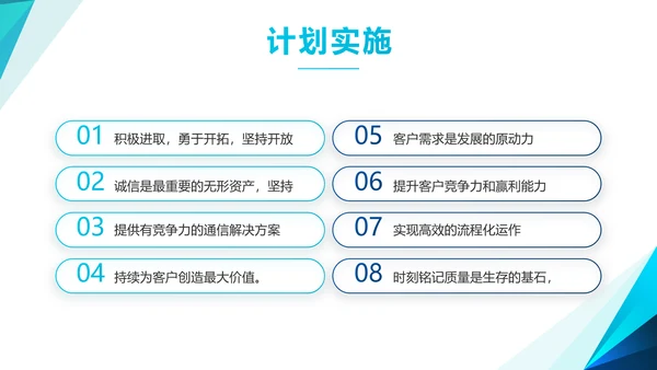 大气蓝色融资商业计划书PPT动态模板