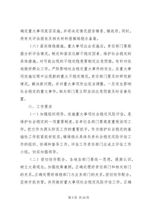 关于建立XX镇重大事项社会稳定风险评估机制.docx