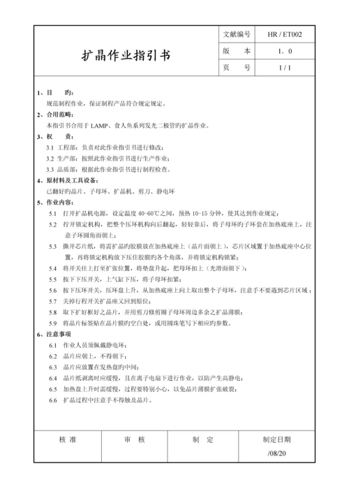 有限公司制程作业基础指导书.docx