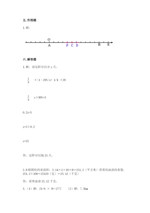 天津市宁河县六年级下册数学期末测试卷往年题考.docx