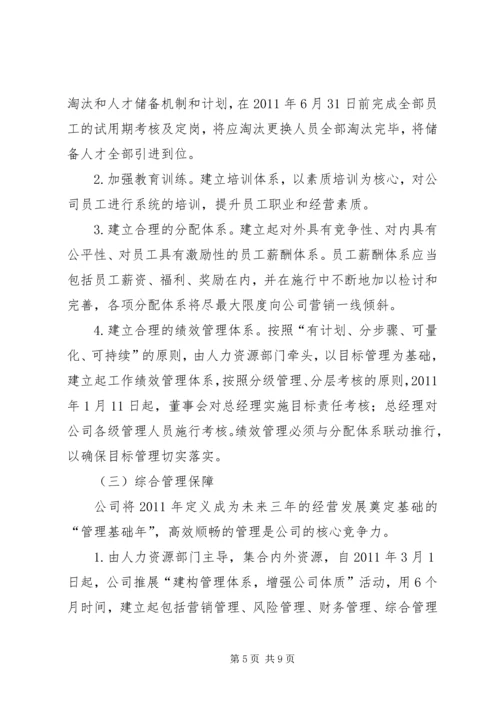 年度经营目标计划书 (3).docx