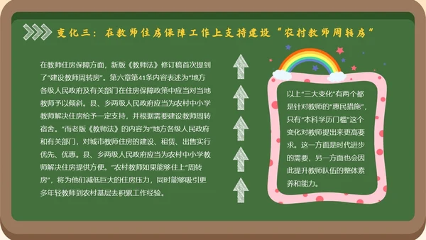 黑板风简约学习教师法教师PPT教师培训