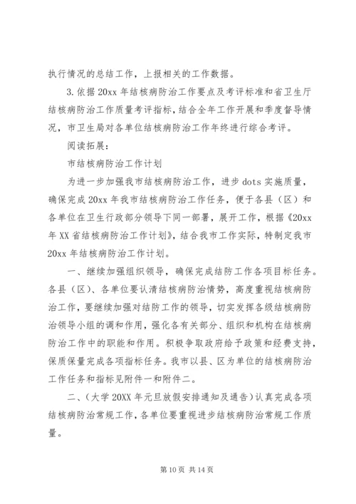 结核病防治工作计划及安排.docx