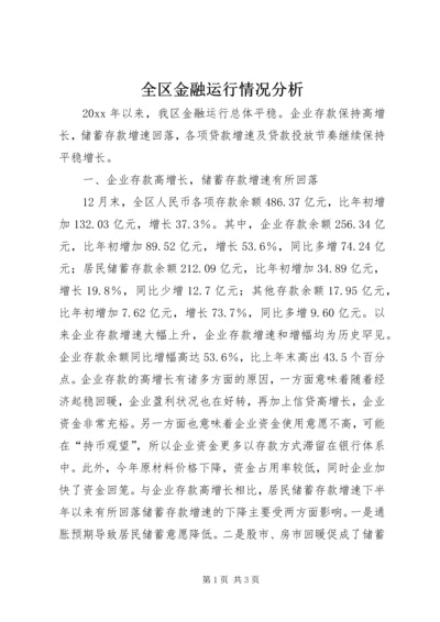 全区金融运行情况分析.docx