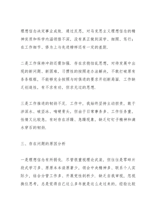 党员个人自我检视剖析材料.docx