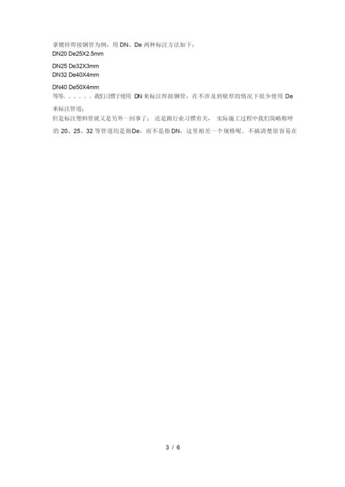 镀锌钢管常用规格.docx