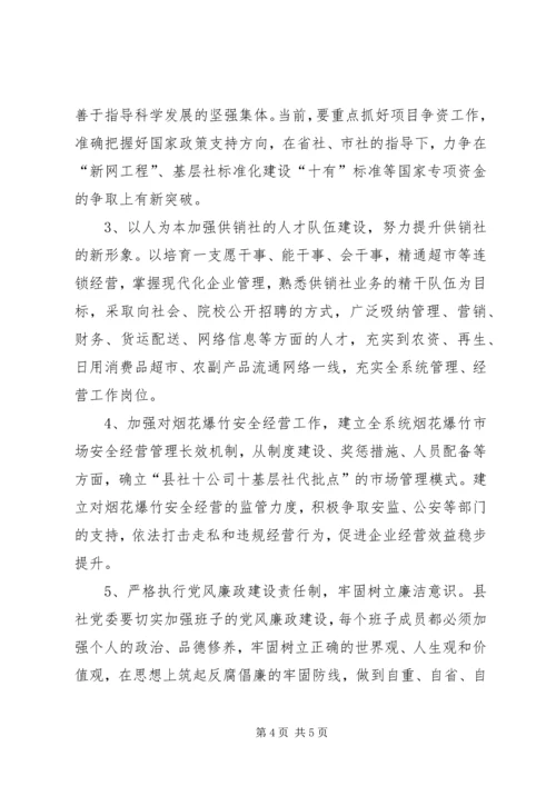 供销社集中整治干部作风实施措施.docx