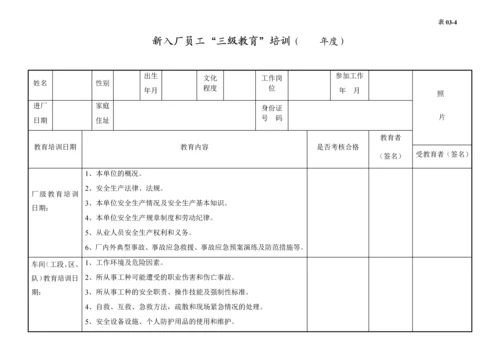 编号03 安全培训教育台账.docx