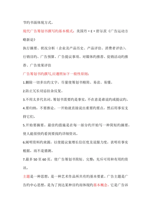 2023年广告设计与创意自考资料.docx