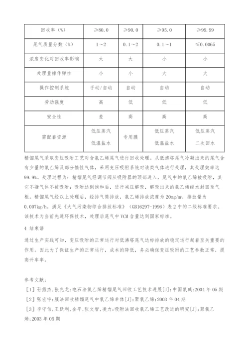 变压吸附工艺在氯乙烯尾气回收装置-分离.docx