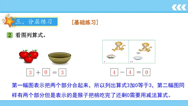 人教版数学一年级上册3 5以内数的认识和加减法第7课时 0的认识和加减法  课件（共18张PPT）