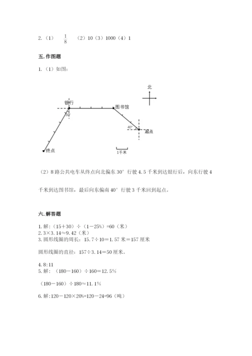 小学数学六年级上册期末卷含答案（典型题）.docx