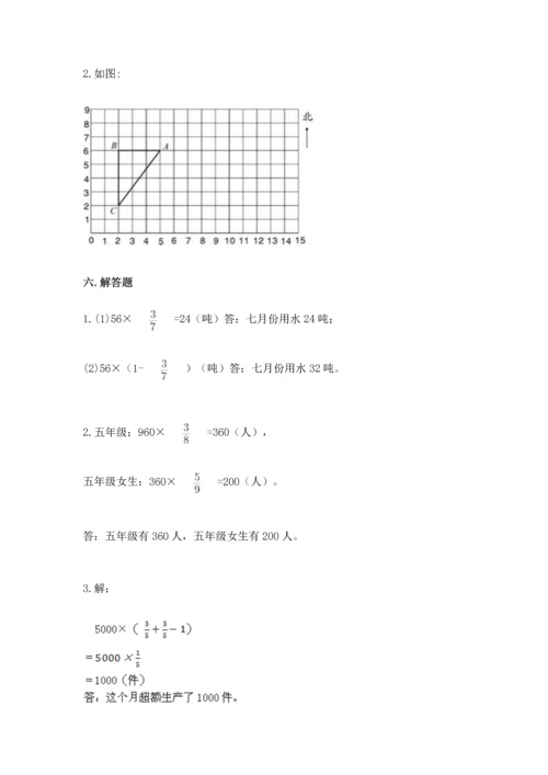 人教版六年级上册数学期中测试卷新版.docx