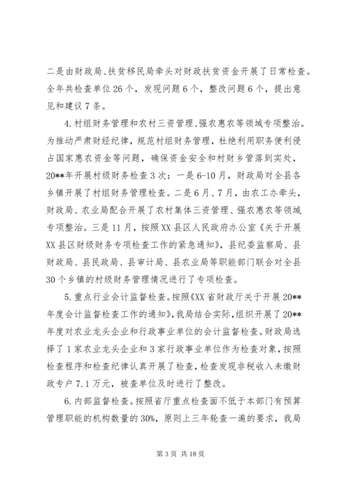 财政监督工作总结范文.docx