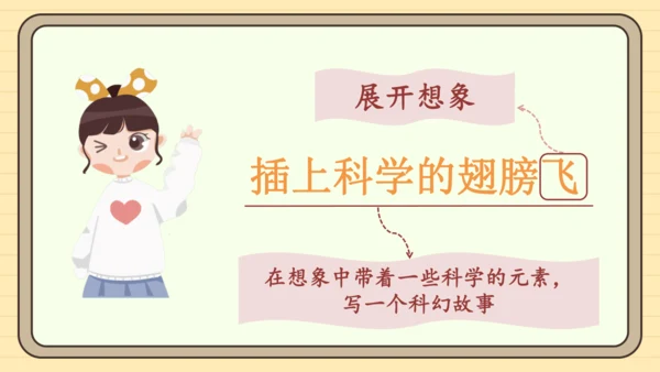 统编版语文六年级下册2024-2025学年度习作 插上科学的翅膀飞（课件）
