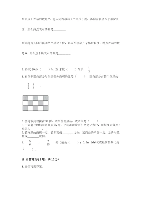 太仓市六年级下册数学期末测试卷（a卷）.docx