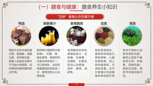 养生知识与健康管理PPT模板