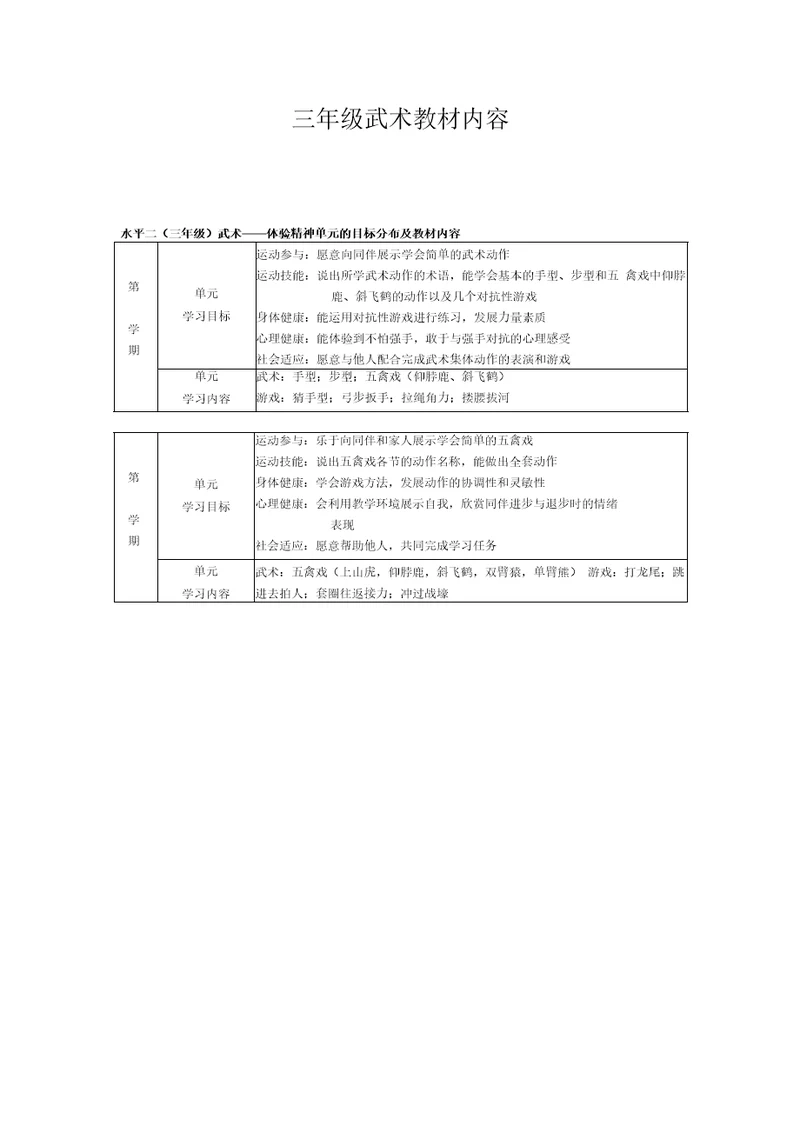 【精品】三年级武术教材