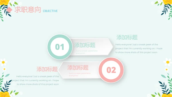 绿色小清新个人简历自我介绍动态PPT模板