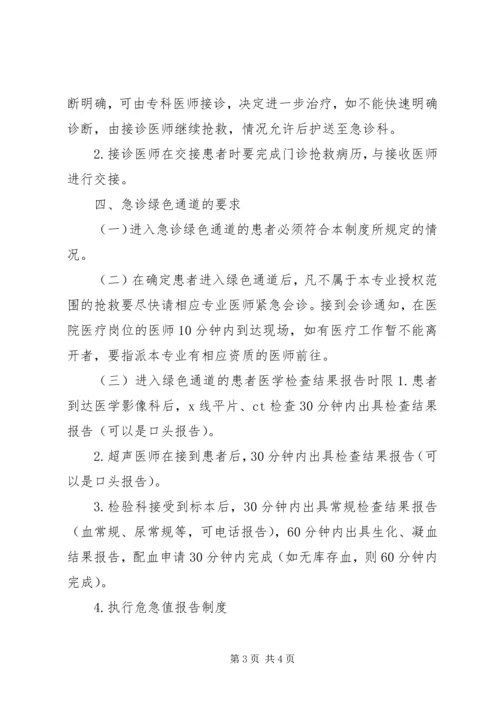 医院急诊绿色通道管理制度.docx