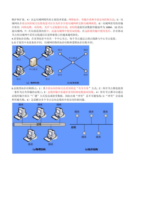 2023年计算机网络技术与应用复习要点与知识点整理.docx