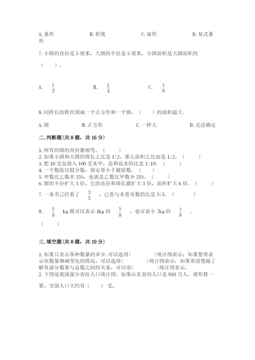 2022人教版六年级上册数学期末卷精品（必刷）.docx