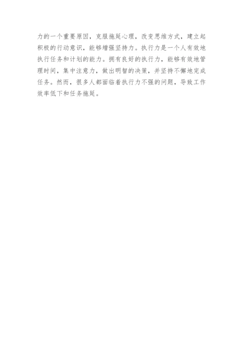 执行力不强存在的问题及整改措施.docx