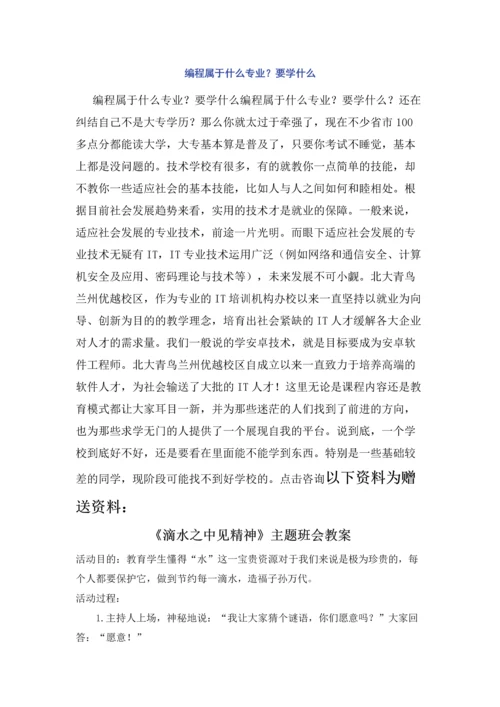 编程属于什么专业？要学什么.docx