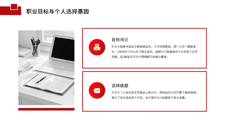 汉语言文学专业大学生求职综合能力展示职业生涯规划通用PPT